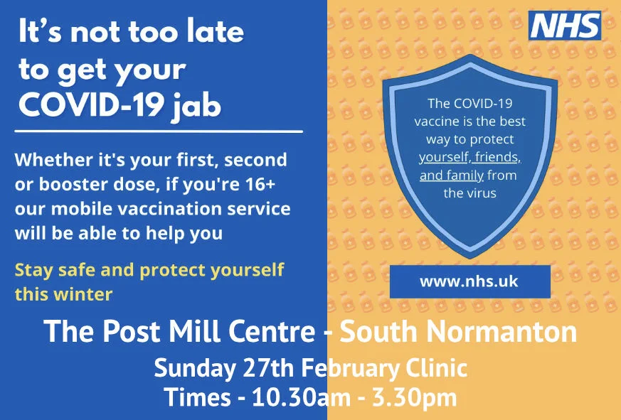 NHS Mobile COVID-19 Vaccination Centre Post Mill Centre 27th Feb 22 | SNPC