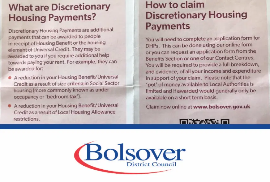 Discretionary Housing Payments Bolsover DC | SNPC