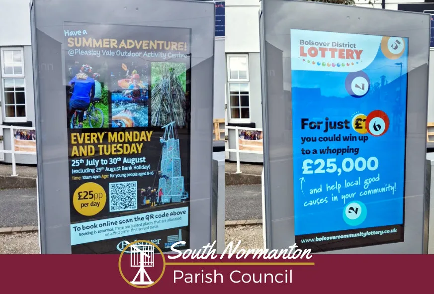 South Normanton Video Advertisement Panel | SNPC