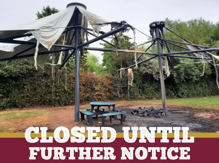Town Park Closed Arson Attack | SNPC