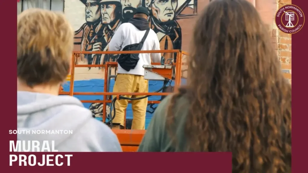 South Normanton Mural Bolsover TV | SNPC