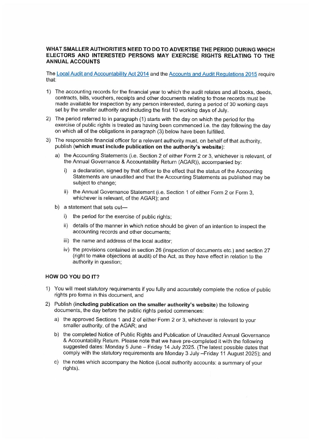 img-250615133117 Notice Of Public Rights And Publication Of Unaudited Annual Governance & Accountability Return 2025